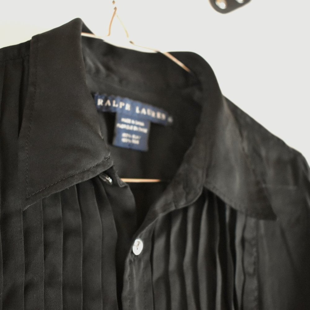 Vintage Silk Button Down Shirt